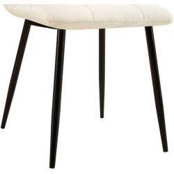 Chaise de salle à manger tissu Tilde crème