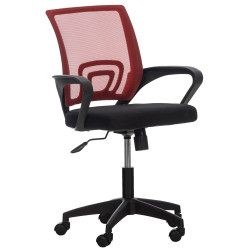 Fauteuil de bureau Auburn rouge