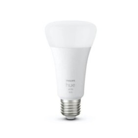 Philips Hue White, ampoule LED connectée E27 100W, 1600 lumen, compatible Bluetooth, fonctionne avec Alexa, Google, Homekit