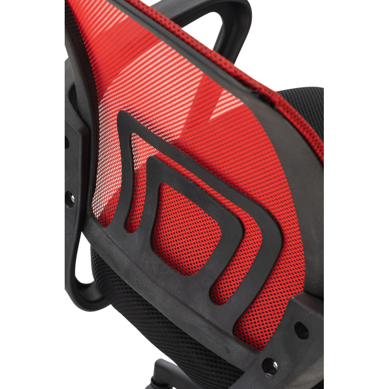 Silla de oficina Auburn con funda de malla Rojo