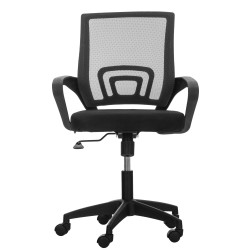 Silla de oficina Auburn con funda de malla Negro