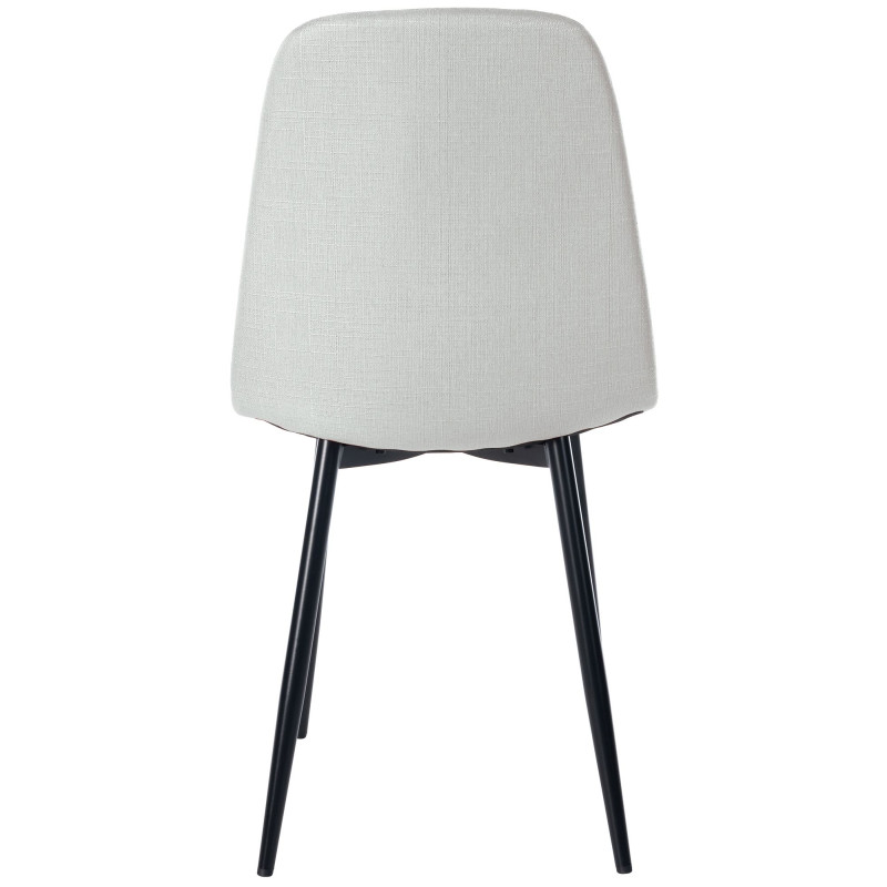 Chaise de salle à manger en tissu Napier crème