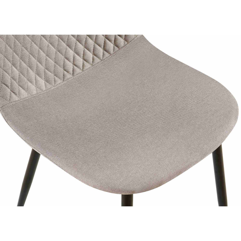 Chaise Giverny en tissu gris