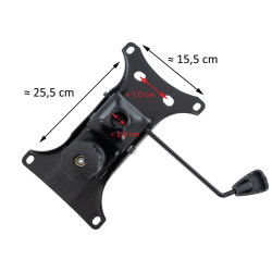 Fauteuil de bureau à fixation sur siège noire