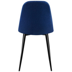 Chaise Giverny en tissu bleu