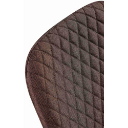 Chaise Giverny en tissu brun