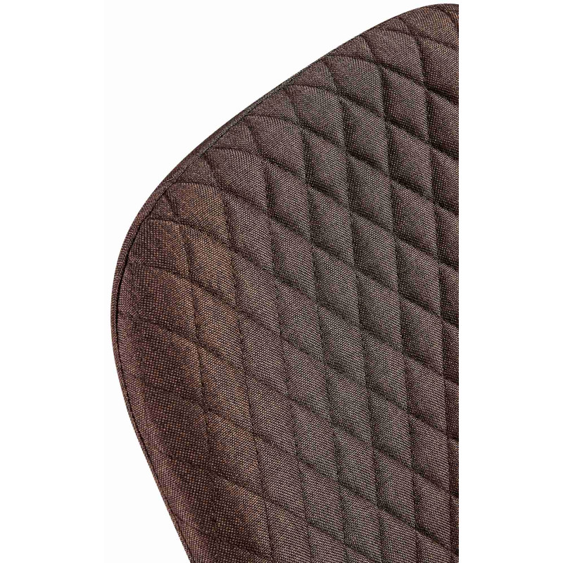 Chaise Giverny en tissu brun