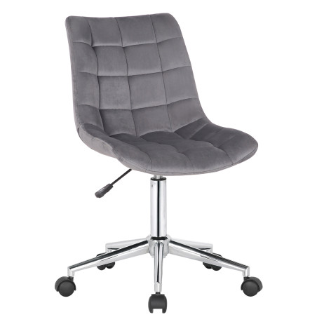 Silla de oficina Medford en terciopelo Gris
