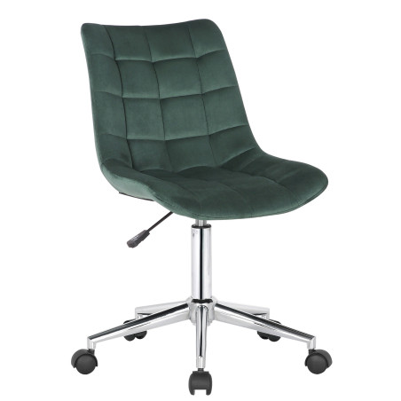 Silla de oficina Medford en terciopelo Verde
