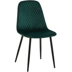 Chaise Giverny en velours vert