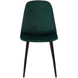 Chaise Giverny en velours vert