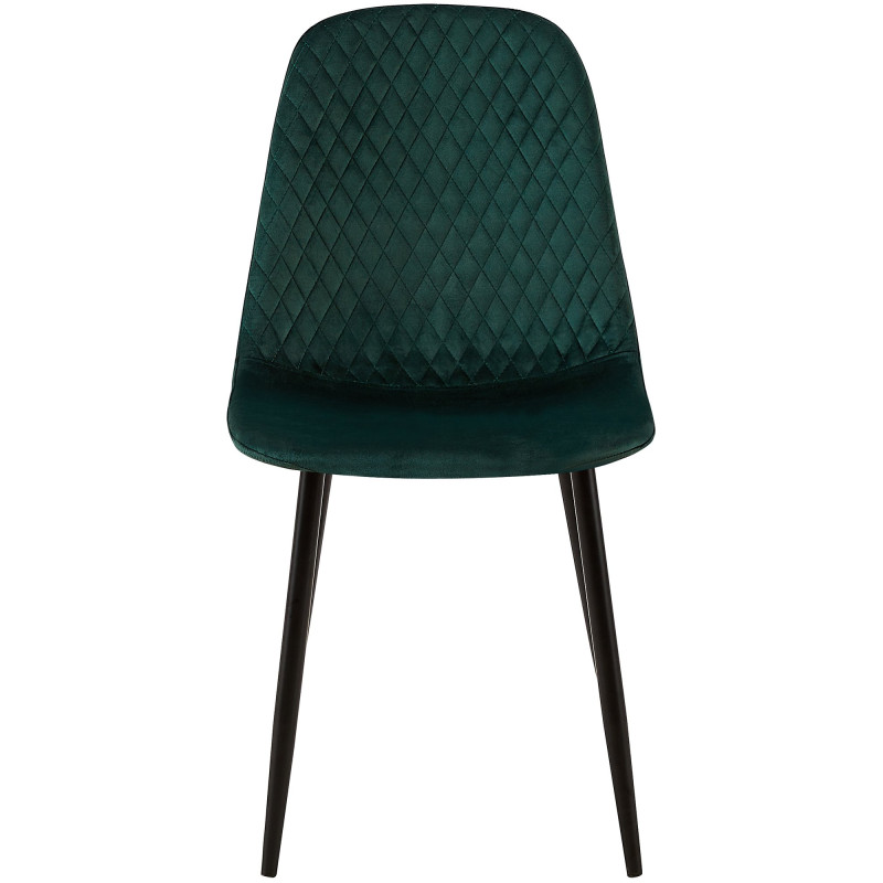 Chaise Giverny en velours vert