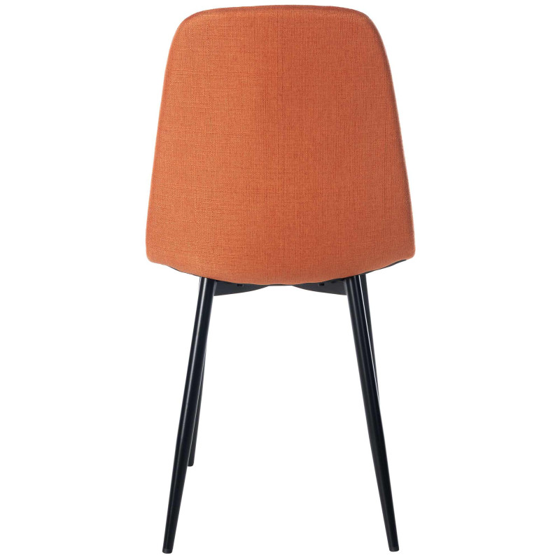 Chaise de salle à manger en tissu Napier orange