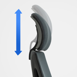 Chaise de bureau Kanab, grise