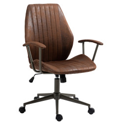Fauteuil de bureau Nampa cognac