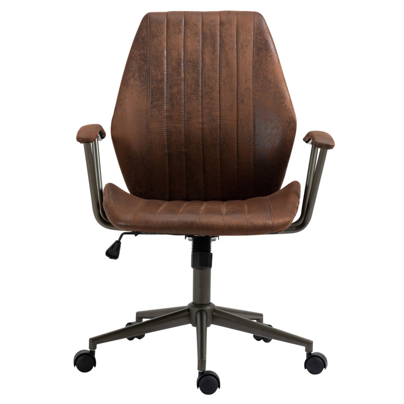 Sedia da ufficio Nampa Industrial Loft Stile antico cognac