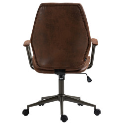 Sedia da ufficio Nampa Industrial Loft Stile antico cognac