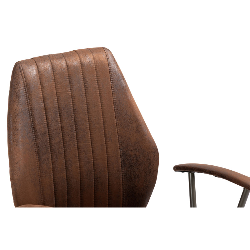 Fauteuil de bureau Nampa cognac