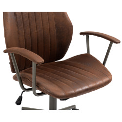 Fauteuil de bureau Nampa cognac
