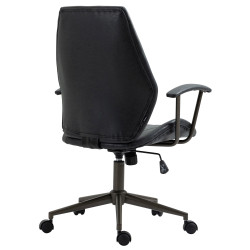 Sedia da ufficio Nampa Industrial Loft Stile antico Nero antico