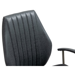 Sedia da ufficio Nampa Industrial Loft Stile antico Nero antico