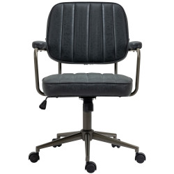 Fauteuil de bureau Natrona noir antique