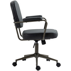 Fauteuil de bureau Natrona noir antique