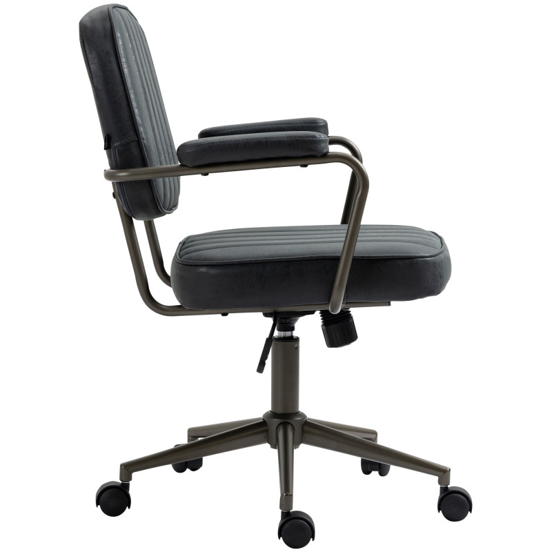 Fauteuil de bureau Natrona noir antique