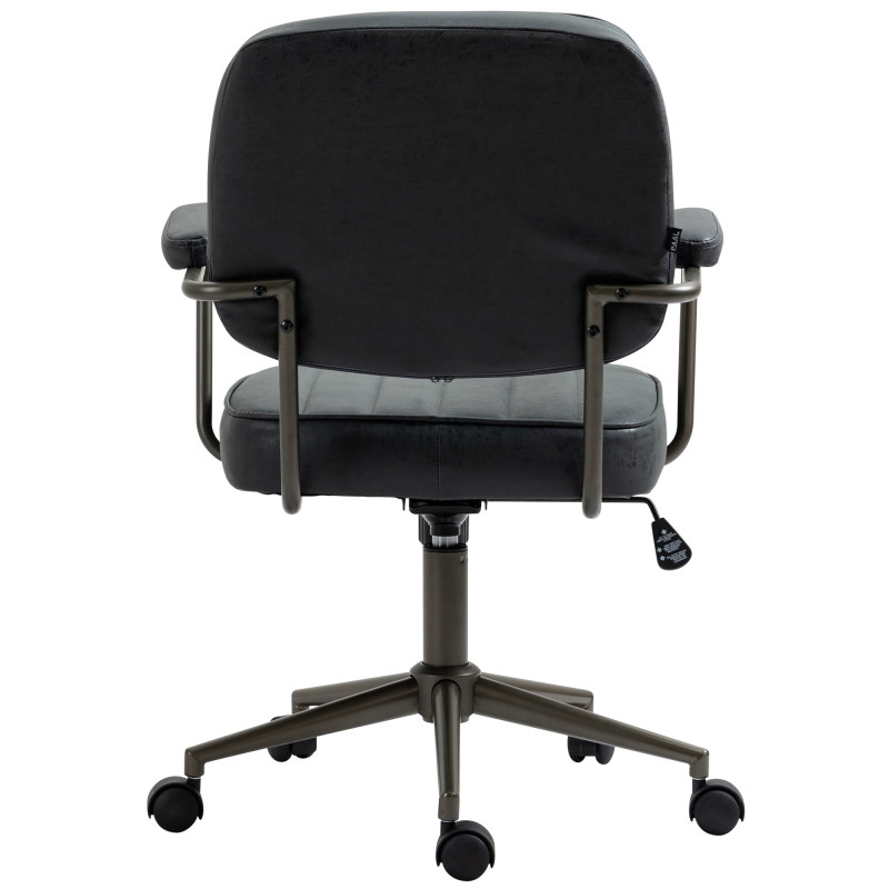 Fauteuil de bureau Natrona noir antique