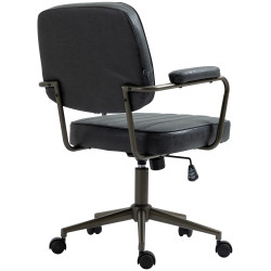 Fauteuil de bureau Natrona noir antique