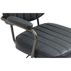 Fauteuil de bureau Natrona noir antique