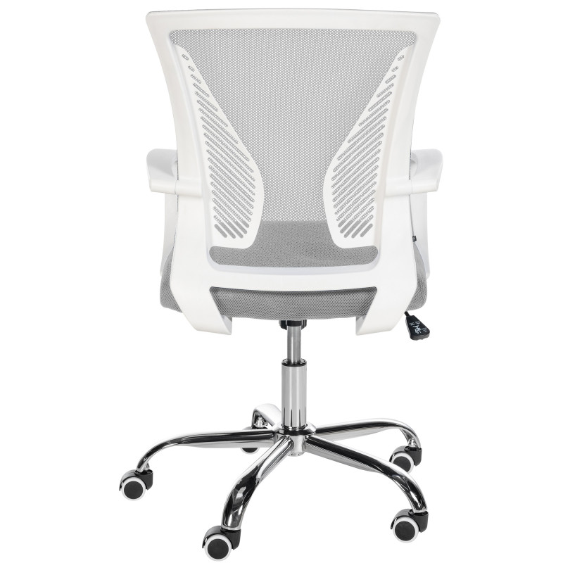 Silla De Oficina Tracy Cromado,Gris claro