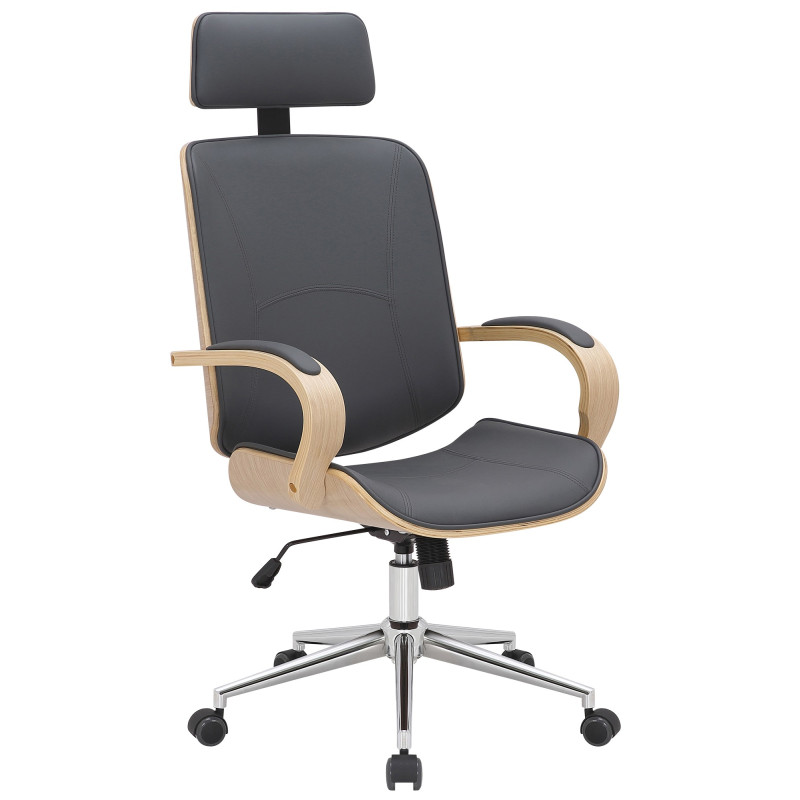 Fauteuil de bureau Dayton natura/gris