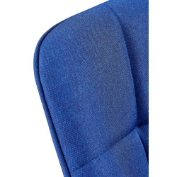 Chaise de salle à manger en tissu Roseville bleu