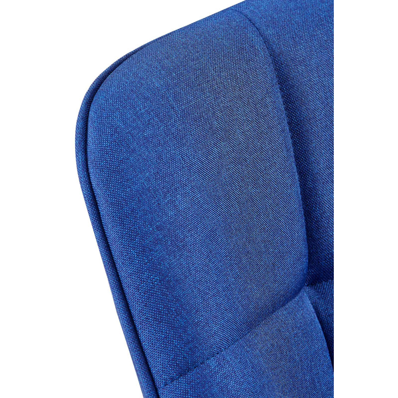 Chaise de salle à manger en tissu Roseville bleu