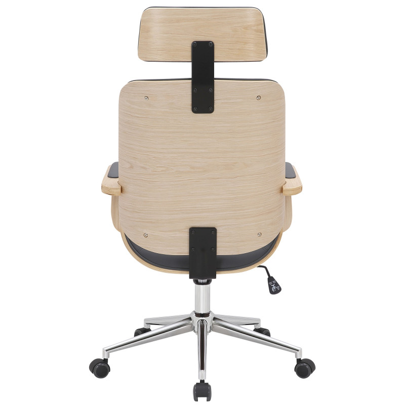 Chaise de bureau Dayton naturel/gris