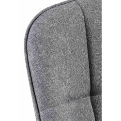 Chaise de salle à manger en tissu Roseville gris foncé
