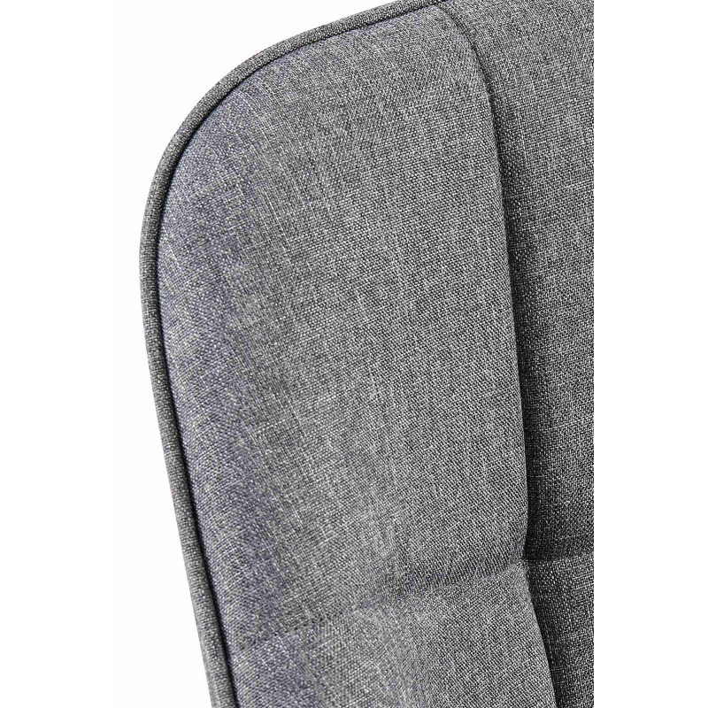 Chaise de salle à manger en tissu Roseville gris foncé