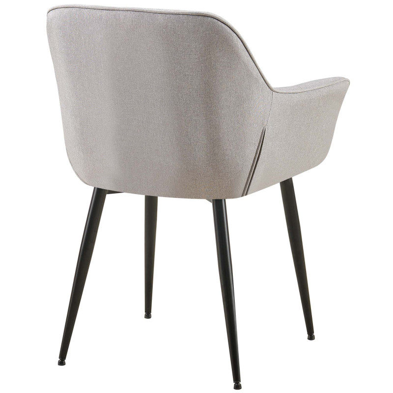 Chaise de salle à manger en tissu Roseville gris