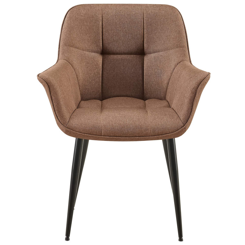 Chaise de salle à manger en tissu Roseville taupe