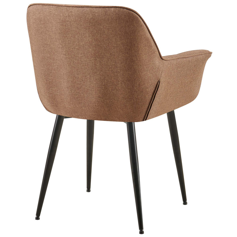 Chaise de salle à manger en tissu Roseville taupe