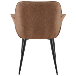 Chaise de salle à manger en tissu Roseville taupe