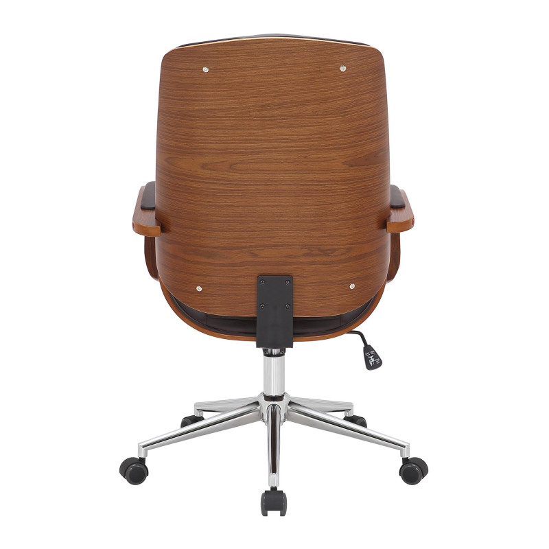 Fauteuil de bureau Yankton noyer/marron