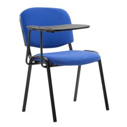 Set di 4 sedie Ken in tessuto con tavolo pieghevole blu