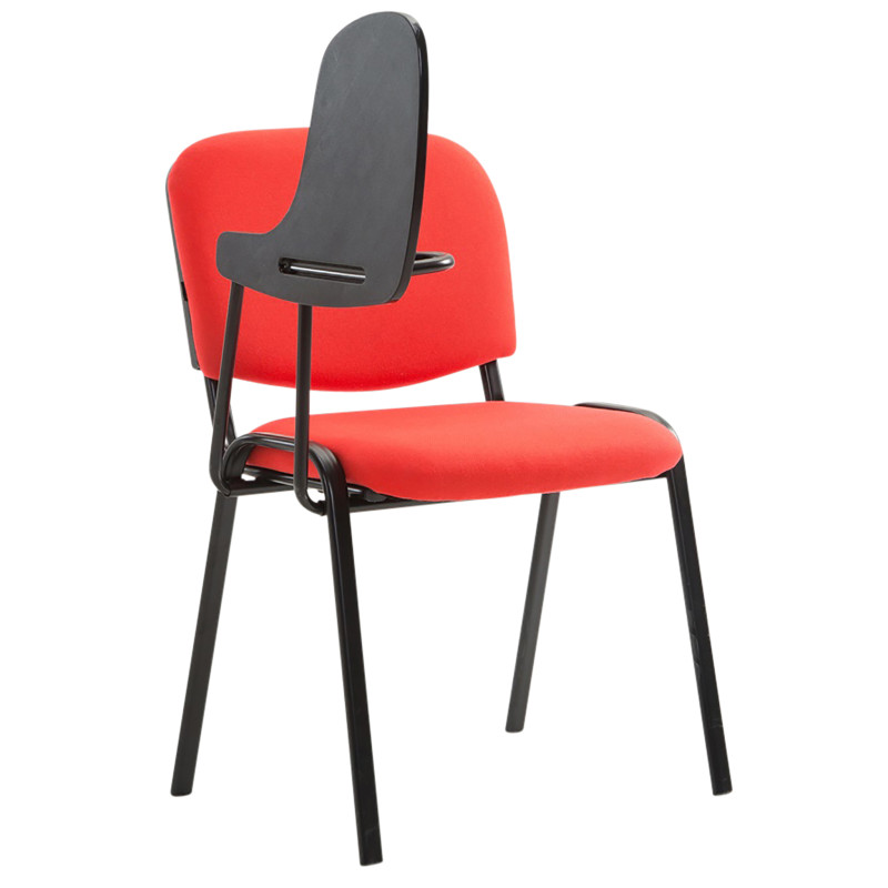 Ensemble de 4 chaises Ken avec table pliante, tissu, rouge