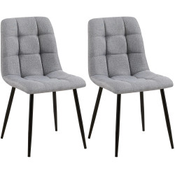 Lot de 2 chaises de salle à...
