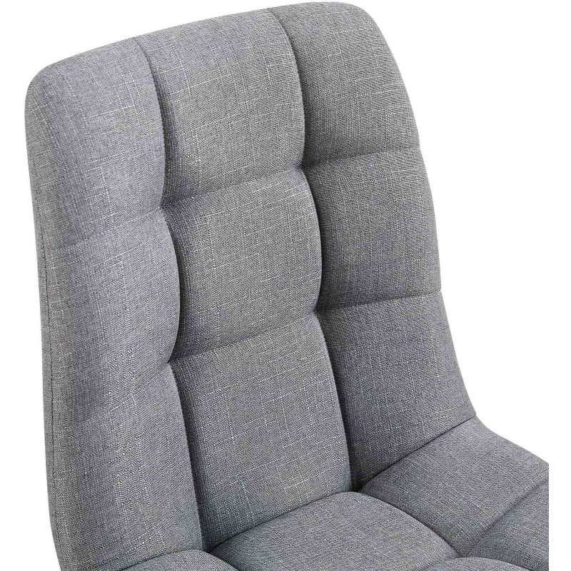 Lot de 2 chaises de salle à manger tissu Tilde gris