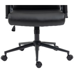 Chaise de bureau Columbus, noire/noire