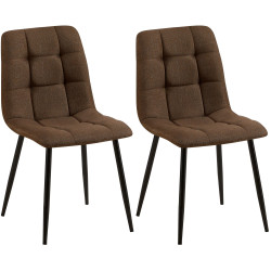 Lot de 2 chaises de salle à...