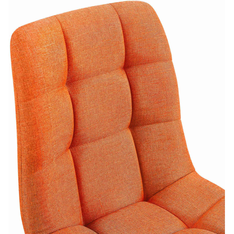 Lot de 2 chaises de salle à manger tissu Tilde orange